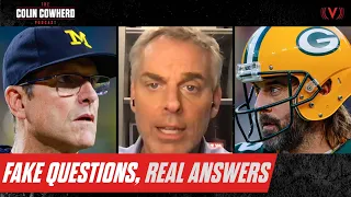 Aaron Rodgers texts, Harbaugh critics, Culley firing | The Colin Cowherd Podcast