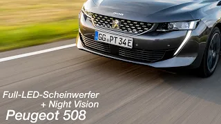 Peugeot 508 (2020): Full-LED-Scheinwerfer inkl. Night Vision Test [4K] - Autophorie Extra