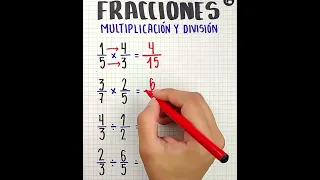 Te enseño a multiplicar y dividir fracciones