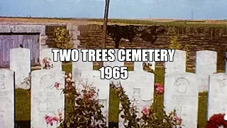 WWI Two Tree Cemetery, Moyenneville, France 1965 | Laying a Wreath at Grave | 8mm Home Movie |