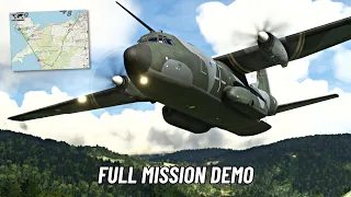 Flexing the Transall C-160 in Welsh Countryside (AzurPoly | MSFS)