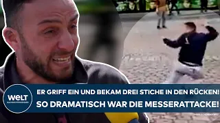 MANNHEIM: Er griff ein und bekam drei Stiche in den Rücken! So dramatisch war die Messerattacke!