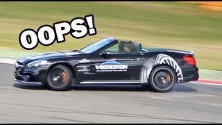 2017 Mercedes SL63 AMG loses control (in chicane)