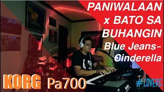 Paniwalaan x Bato sa Buhangin MANILA SOUND on KORG Pa700 using Mic feature and SONG PLAY
