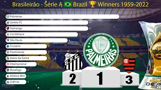 ⚽ Brasileirão - Série A 🇧🇷 Brazil • All Winners 1959-2022 📊 Racing Bar Chat 🏆 Palmeiras Winner 2022