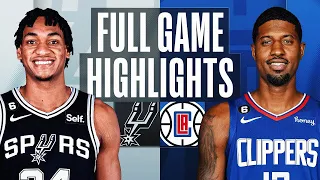 Los Angeles Clippers vs. San Antonio Spurs Full Game Highlights | Nov 19 | 2022 NBA Season