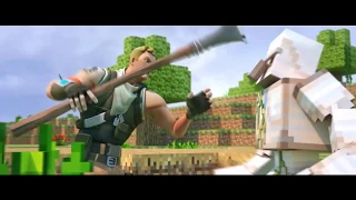 Minecraft vs Fornite Video Animated 2k  - ♪ Imagine Dragons - Believer (español)