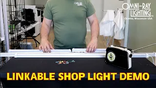 Linkable Shop Lighting T8 No RF (Radio Frequency Interference) Demo - Omni-Ray Lighting