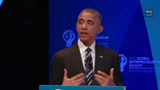 President Obama Participates in a Discussion with Mark Zuckerberg and Entrepreneurs