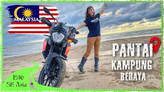 Americans find a Hidden Beach in Malaysia. Then they Ride a MOTORCYCLE through the WAVES 🇲🇾 [SE E36]