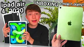 iPad Air 4. 2020 UNBOXING!!✨ + moje 1. pocity! [ zelená barva ] [ cz / česky ] 🌱 | tadeas