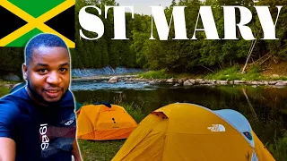 Camping And Exploring A Hidden River In Saint Mary Jamaica!