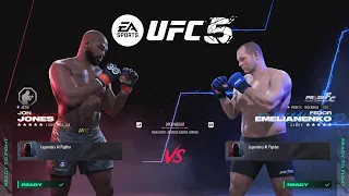 EA Sports UFC 5 - Jon Jones vs Fedor Emelianenko (Legendary Difficulty)