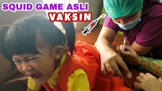 SQUID GAME ASLI NANGIS KEJER SUNTIK VAKSIN 😱💉| QIFA AGUNG