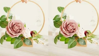 Table Centrepiece/wedding tables Centrepiece/floral hoop