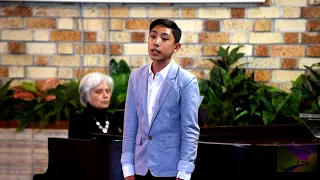 A short clip of Martin Moattar, boy soprano singing Panis Angelicus at CVMFT Concert