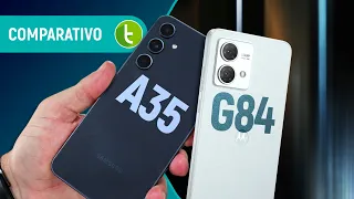 GALAXY A35 vs MOTO G84: SAMSUNG ou MOTOROLA tem MELHOR CUSTO-BENEFÍCIO? | Comparativo