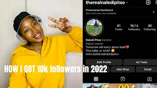 HOW I GREW MY INSTAGRAM FOLLOWERS FROM 0 TO 10K IN 2022