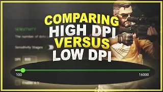 Comparing High DPI vs Low DPI