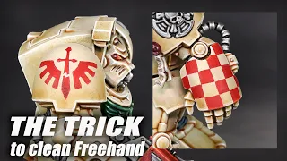 Freehand made EASY*, with this amazing TRICK! - Painting Checkers and Deathwing Symbol