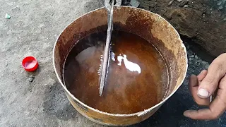 Oil Quenching blade | Knife heat treatment | Hardening a Blade | Knife making | Handmade Knives