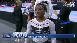 Simone Biles named AP Female Athlete of the Year a third time