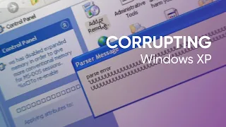 Corrupting the C: drive while Windows XP is running