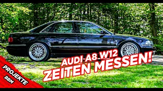 Audi A8 W12 Zeiten messen! | 0-100 ; 100-200 | by BBM Motorsport