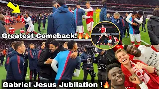 Arsenal vs Bournemouth(3-2)!🔥Gabriel Jesus Jubilates with Arteta,Zinchenko,Saka,Partey,Reiss Nelson