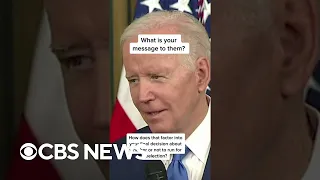 Biden's message to Americans who don't want him to run for reelection in 2024 #shorts