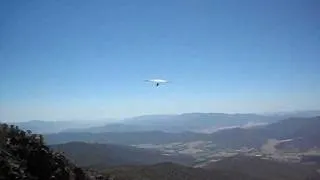 Launching Buffalo, Victoria in my hang glider.