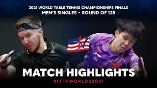 Florent Lambiet vs Wang Chuqin | 2021 World Table Tennis Championships Finals | MS | R128