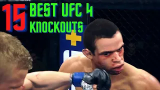 EA Sports UFC 4 - Top 15 Best Knockouts Compilation #1