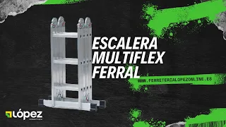 Escalera de aluminio multifunción MULTIFLEX en ferreterialopezonline.es