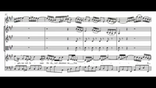 Saget, saget mir geschwinde (Easter Oratorio - J. S. Bach) Score Animation