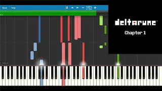 DELTARUNE Chapter 1 OST - Hip Shop (Synthesia Piano Tutorial)