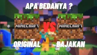 APA PERBEDAAN MINECRAFT ORIGINAL DAN BAJAKAN ?