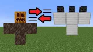 what if we swap the WITHER and GOLEM