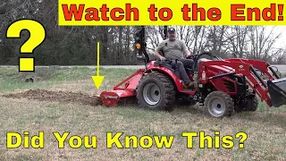 Are You Doing It RIGHT?  Tilling with a Tractor