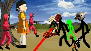 Squid Game Animation - 오징어 게임 생기 - Stick War Legacy Funny Animation