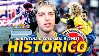 DAVOO XENEIZE REACCIONA AL ARGENTINA 0 COLOMBIA 5 (1993) - LA MAYOR HUMILLACIÓN DE ARGENTINA