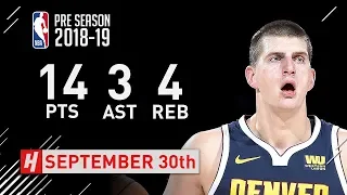 Nikola Jokic Full Highlights vs Lakers - 2018.09.30 - 14 Pts, 3 Ast, 4 Reb!