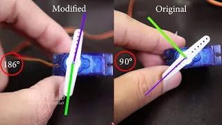 Modify Servo SG90 increase turn angle | The H Lab