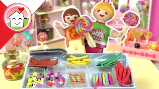 Playmobil po polsku Ania i Lenka w sklepie z cukierkami - Rodzina Hauserow