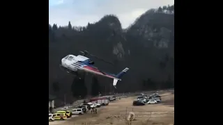 This helicopter landed really very fast .