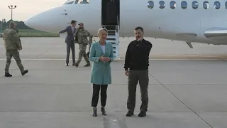 Volodymyr Zelensky lands in France, welcomed by Elisabeth Borne and Catherine Colonna | AFP