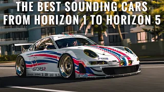 Forza Horizon 5 to 1 | The Best Sounding Cars in the Horizon Games History (25 Cars per Game)