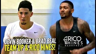 Devin Booker & Brad Beal TEAM UP at Rico Hines UCLA Runs!!