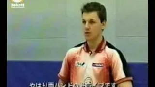 timo boll training forehand topspin