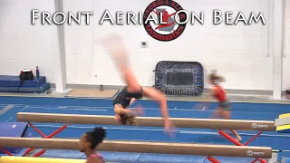 Front Aerial on Beam | Training on Balance Beam